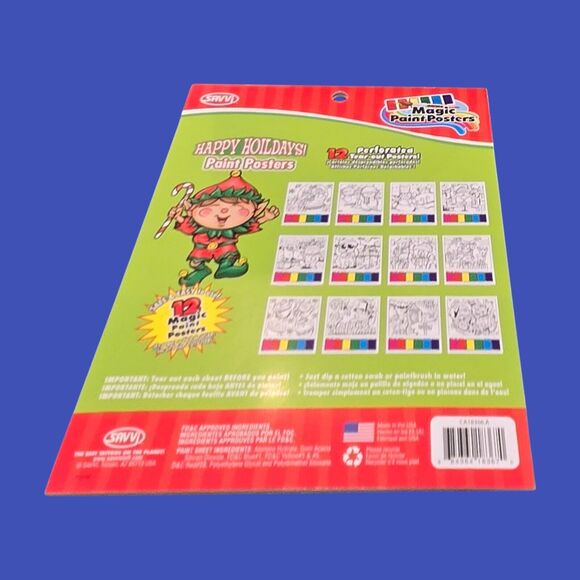 Christmas Party Scrapbook Kit 300+pc Holiday Magic Paint Posters Activity Books - Picture 8 of 12